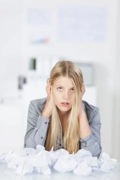 Chaos in the office Stock Photos