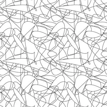 Chaos pattern. Vector seamless pattern. Modern stylish chaotic texture. En... Stock Photos
