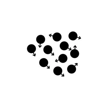 Chaos of points icon. Simple element illustration. Chaos of points symbol design Illustrazione stock
