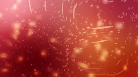 Chaotic 4K Loop of Glowing Particles on Red Background. 스톡 동영상 300148069