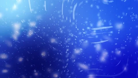 Chaotic 4K Loop of Glowing Particles on Blue Background. 스톡 동영상 300148136