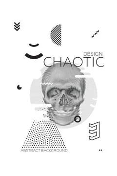 Chaotic Abstract Background Stock Illustration