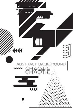Chaotic Abstract Background Stock Illustration