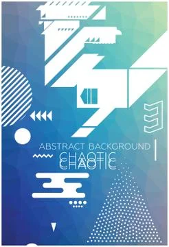 Chaotic Abstract Background Stock Illustration