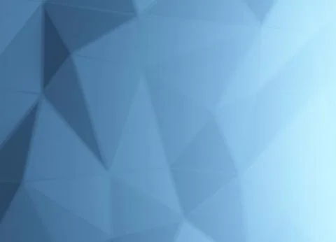 Chaotic abstract blue structure in technology concept, 3d render illustration Stock Photos