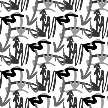 Chaotic abstract geometric arrow pattern. Vector arrows Stock Illustration