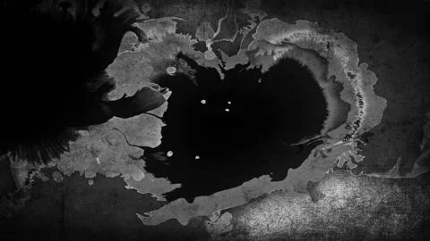 Chaotic abstract ink splatter Stock Footage 214837329