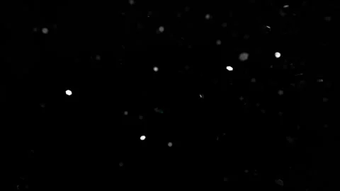 Chaotic abstract movement of silver shiny particles. Bokeh effect. Vídeo Stock 257465073