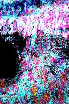 Chaotic and vibrant collage of textures and color noise, predominantly in pink, Stock Photos