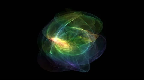 Chaotic attractor based on an algorithm by Clifford Pickover. Stock Footage 64803962