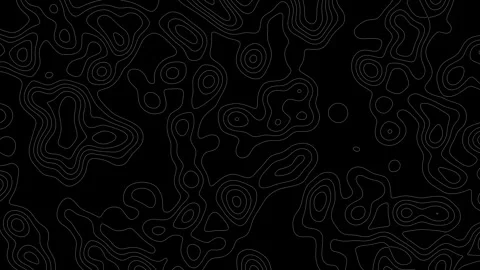 Chaotic Background With Topographic Line Animation Видео 319218957