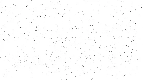 Chaotic Black Dots Motion Abstract Animation White Background Vídeo Stock 335801703
