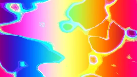 Chaotic Blob Floating Glitch Visual Effect Glitch Blobs Irregular Shape Stock Footage 323768979