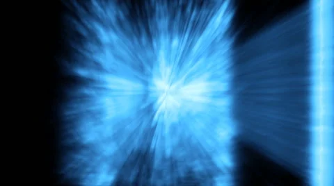 Chaotic blue lights Stock Footage 53084623