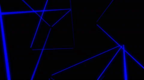 Chaotic blue line Stock Footage 63827576