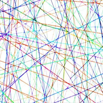 Chaotic blurred colorful lines pattern digital background Stock Illustration