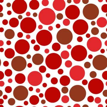 Chaotic circle seamless pattern. Illustrazione stock