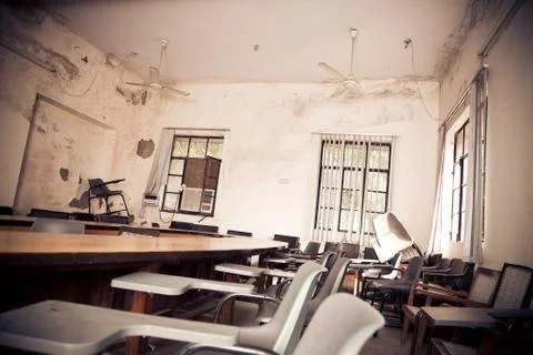 Chaotic Classroom Stock Photos