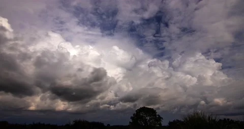 Chaotic Clouds Time Lapse (3240p 25fps) Stock Footage 220305592