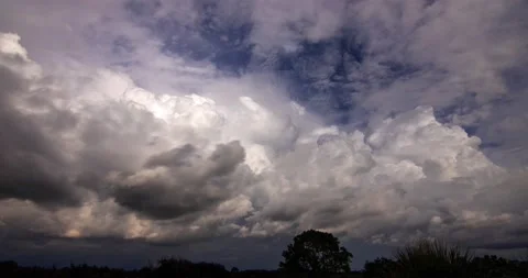 Chaotic Clouds Time Lapse (3240p 29.97) Stock Footage 220305619