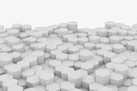 Chaotic Cubes Wall Background. Panorama with high resolution wallpaper. 3d 스톡 일러스트
