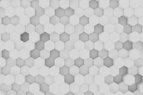 Chaotic Cubes Wall Background. Panorama with high resolution wallpaper. 3d Illustrazione stock