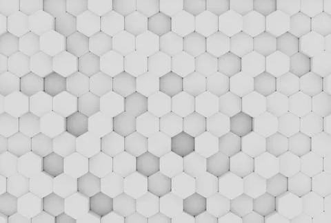 Chaotic Cubes Wall Background. Panorama with high resolution wallpaper. 3d Illustrazione stock