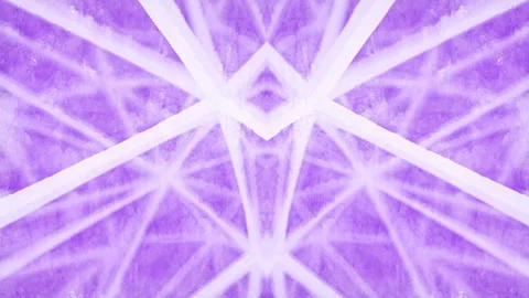 Chaotic deep geometric pattern of moving violet lines 3d render loop animation Video stock 205116759