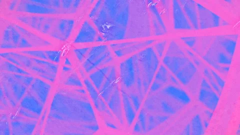 Chaotic deep geometric pattern of moving colored lines. 3d render loop animation Stock Footage 221475875