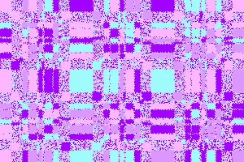 Chaotic digital background with rough stripes and broken square forms. The .. Illustrazione stock