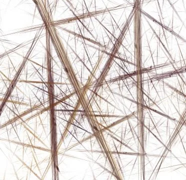 Chaotic direct lines Stock Illustration