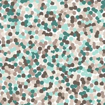 Chaotic dots seamless pattern. Circle shapes wallpaper. Stock Illustration