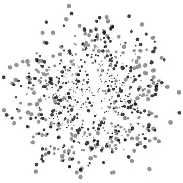 Chaotic dotted texture Illustrazione stock