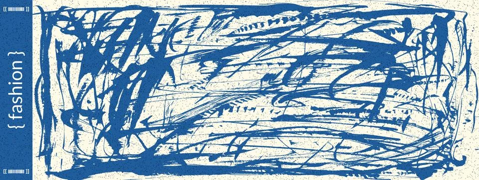 Chaotic dynamic ink brush squiggle sporty grainy background. Graffiti-inspired 스톡 일러스트