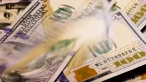 Chaotic falling money Stock Footage 169828092