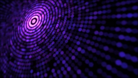 Chaotic Flashing Circle Lights Animation - Loop Purple Stock Footage 83650600