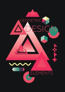 Chaotic Geometric Abstract Stock Illustration