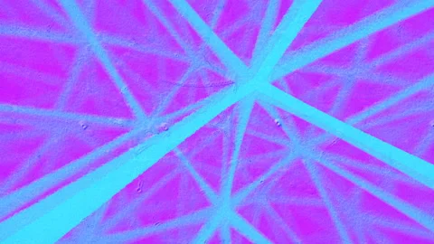 Chaotic geometric pattern of moving colored lines 3d rendering loop animation 4K Stock Footage 207679524