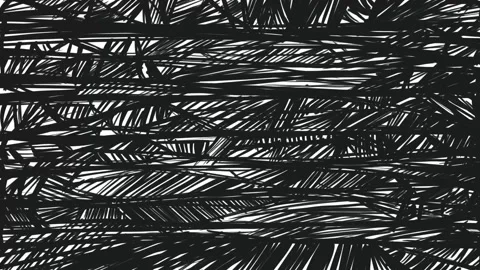 Chaotic geometric texture with a hand-drawn grid on a white background. Stylized Видео 339021322