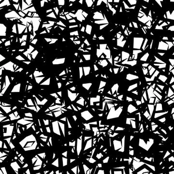 Chaotic geometric texture / pattern with random edgy shapes Illustrazione stock