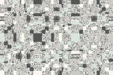Chaotic glitch background with overlapping stripes and fragmented blocks. T.. 스톡 일러스트