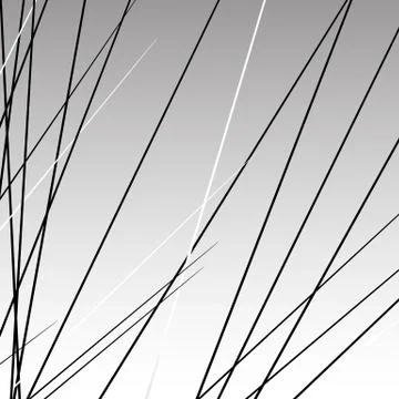 Chaotic grayscale lines texture. Abstract geometric illustration Stock Illustration