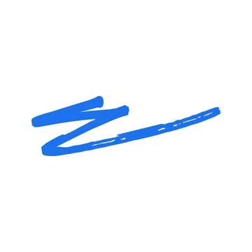 Chaotic grunge texture zigzag line for abstract design. Hand drawn whimsical  Stock Illustration