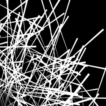 Chaotic irregular, random, scattered lines artistic geometric image 스톡 일러스트