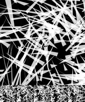 Chaotic irregular, random, scattered lines artistic geometric image Иллюстрация