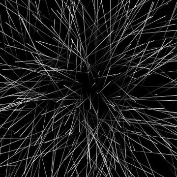 Chaotic irregular, random, scattered lines artistic geometric image Stockillustratie