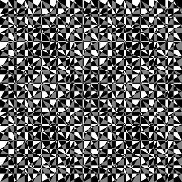 Chaotic, irregular repeatable geometric pattern. Mosaic of asymmetric shapes. Stock Illustration
