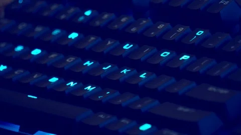 Chaotic keyboard typing Stock Footage 107085571