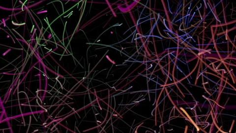 Chaotic Lines Abstract Background Stock Footage 148906555