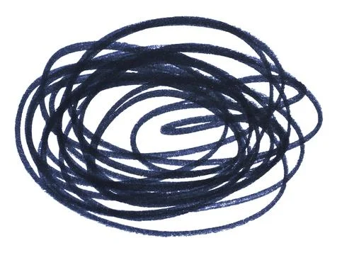 Chaotic lines with black marker, element for designer Stock Photos